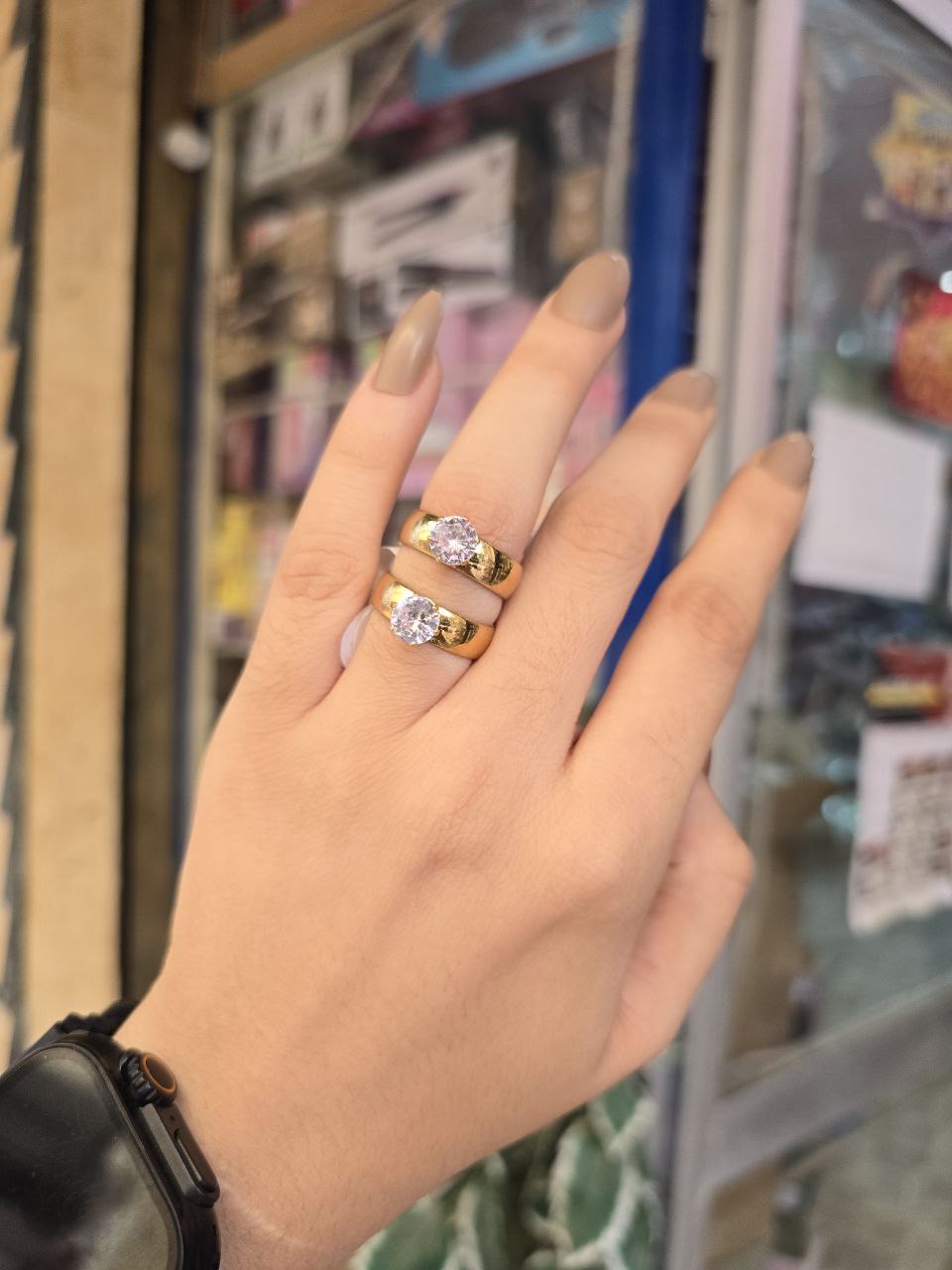 خاتم بومبيه استانلس 🥰🥰