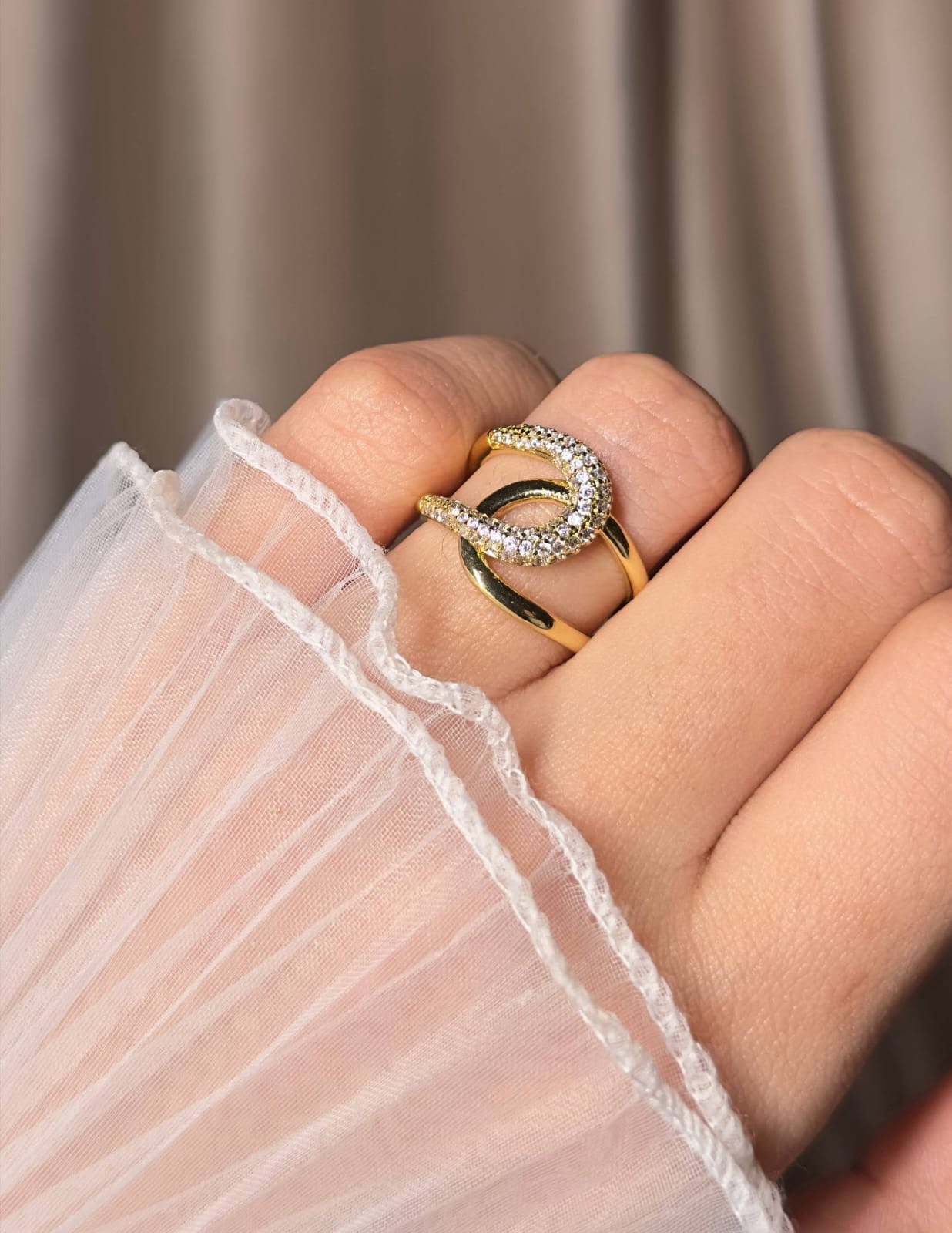 خاتم جولد بليتد شيك اوى 🥰🥰 فرى سايز 🥰🥰
