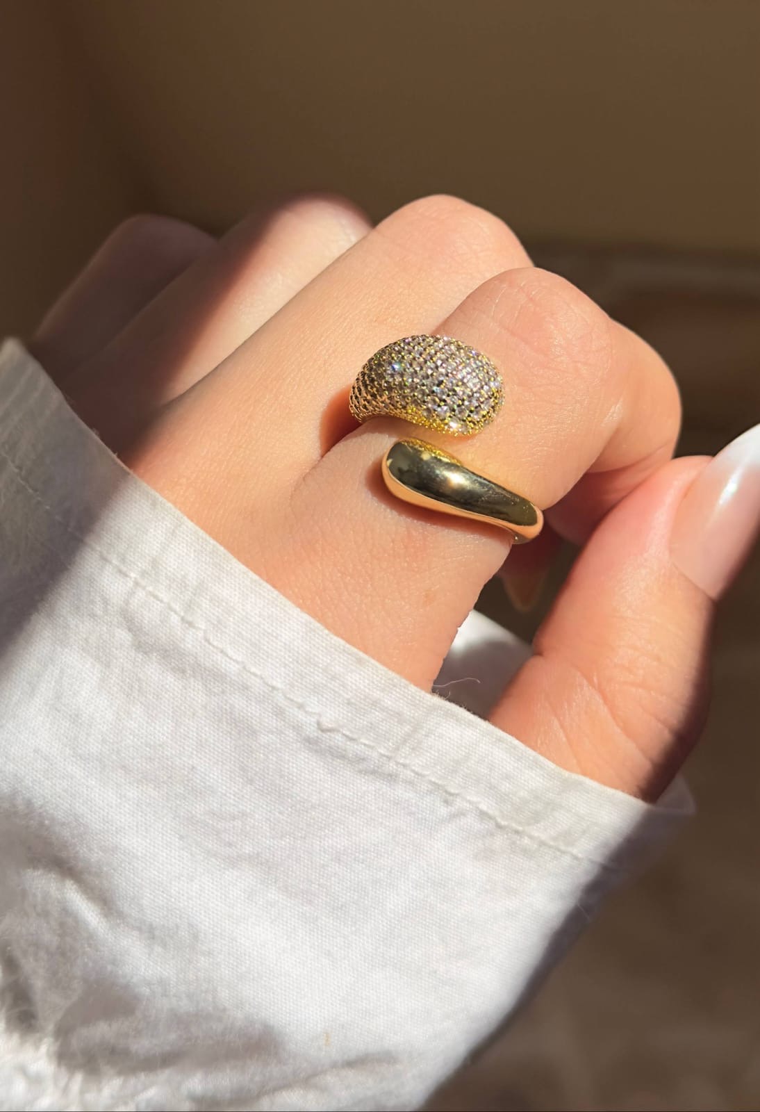 خاتم جولد بليتد شيك اوىkR🥰🥰 فرى سايز 🥰🥰