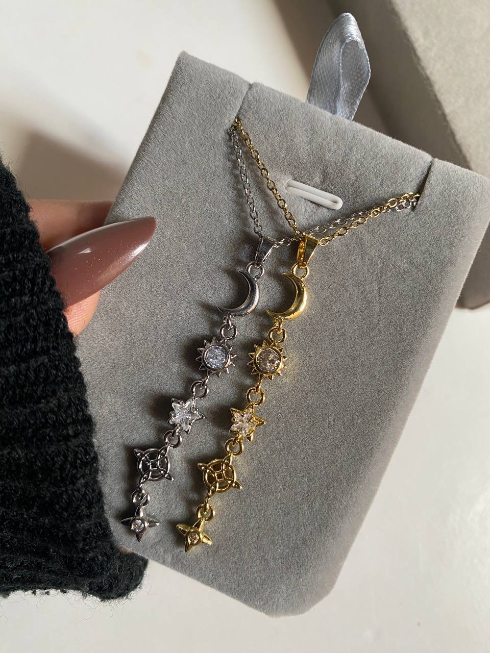نيو كولكشن سلاسل طويله ✨✨ Drop necklace ستالنس دلايه جولد بليتد ✨✨