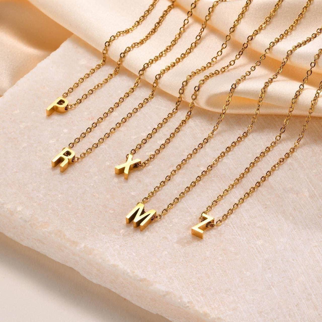 سلسله حروف ستالس ♥️ طولها 45 و 5 cm تطويله ♥️ 🔥🔥 متاح حروف B G i Z Y W
